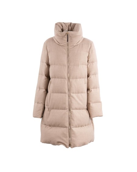Shop HERNO  Piumino: Herno wool down jacket.
Funnel neck.
Long sleeves.
Double-slider zipper.
Side zipper pockets.
Composition: 92% Wool, 5% Metallic, 3% Elastane.
Made in Italy.. PI002105D 33467 -1958